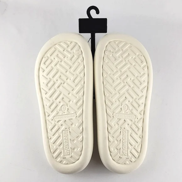 Disney Women's Minnie Mouse Sandals Slides Foam Lightweight Cream Size 9 - Picture 2 of 9